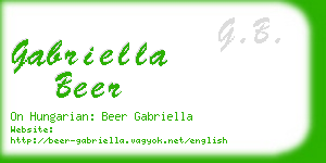 gabriella beer business card